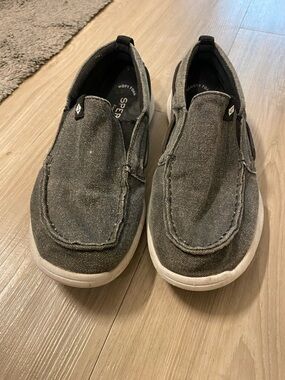 Sperry Slip-On Casual Canvas Shoes - Charcoal Gray